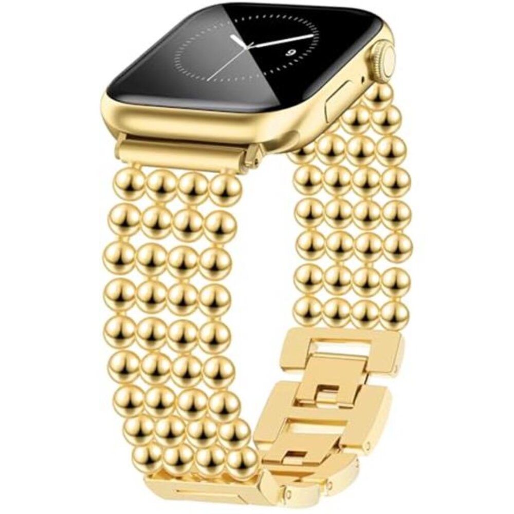 NEW Gold Beaded Stylish Apple Watch Band